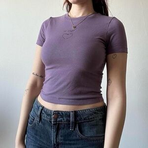 Purple Women's Graphic Top